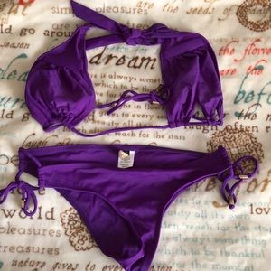 Purple bikini set